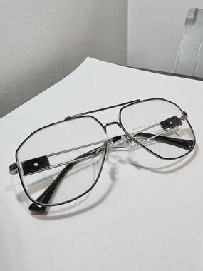 Versace Men's Aviator Glasses Frame ve1287 gunmetal silver